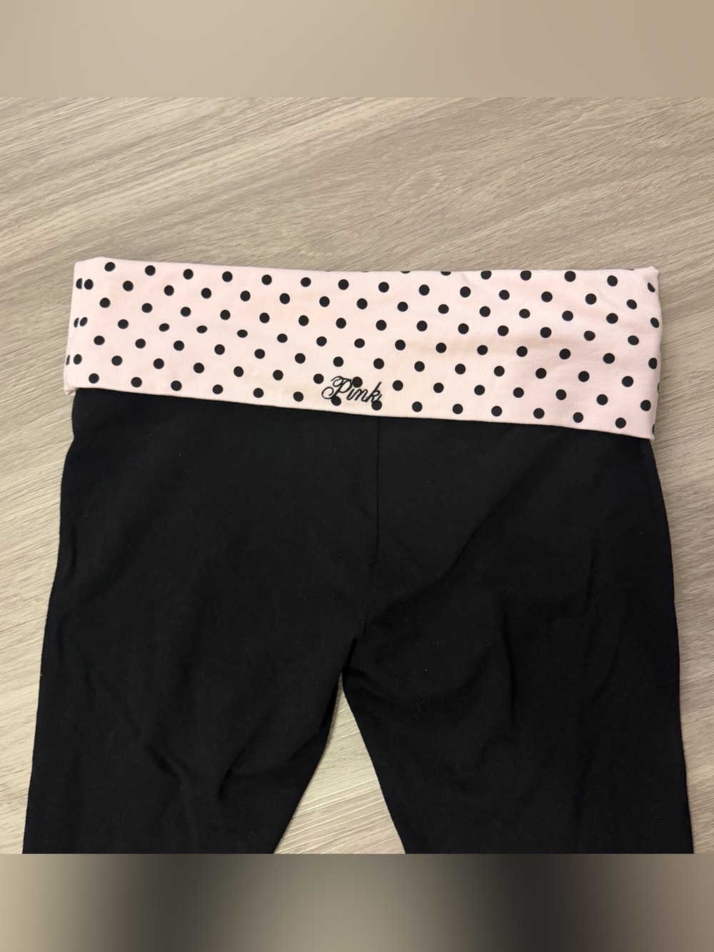 Pink VS foldover capri leggings